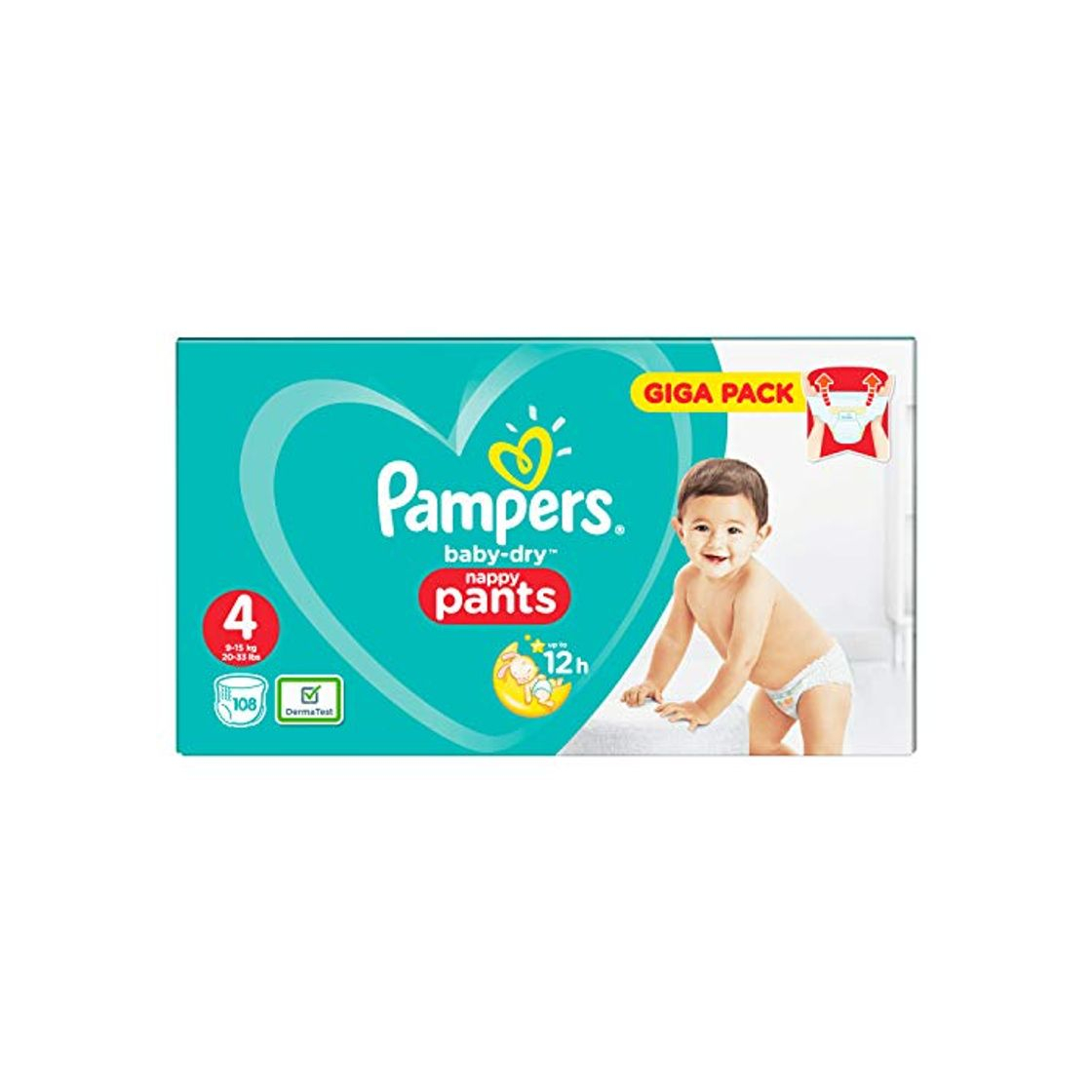 Product Pampers Baby-Dry 81681812 pañal desechable Niño/niña 4 108 pieza(s) - Pañales desechables