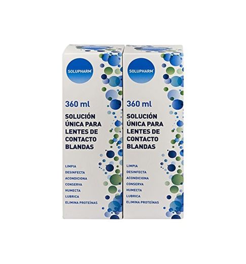 Solupharm Solución Única para Lentes de Contacto Blandas - Paquete de 2