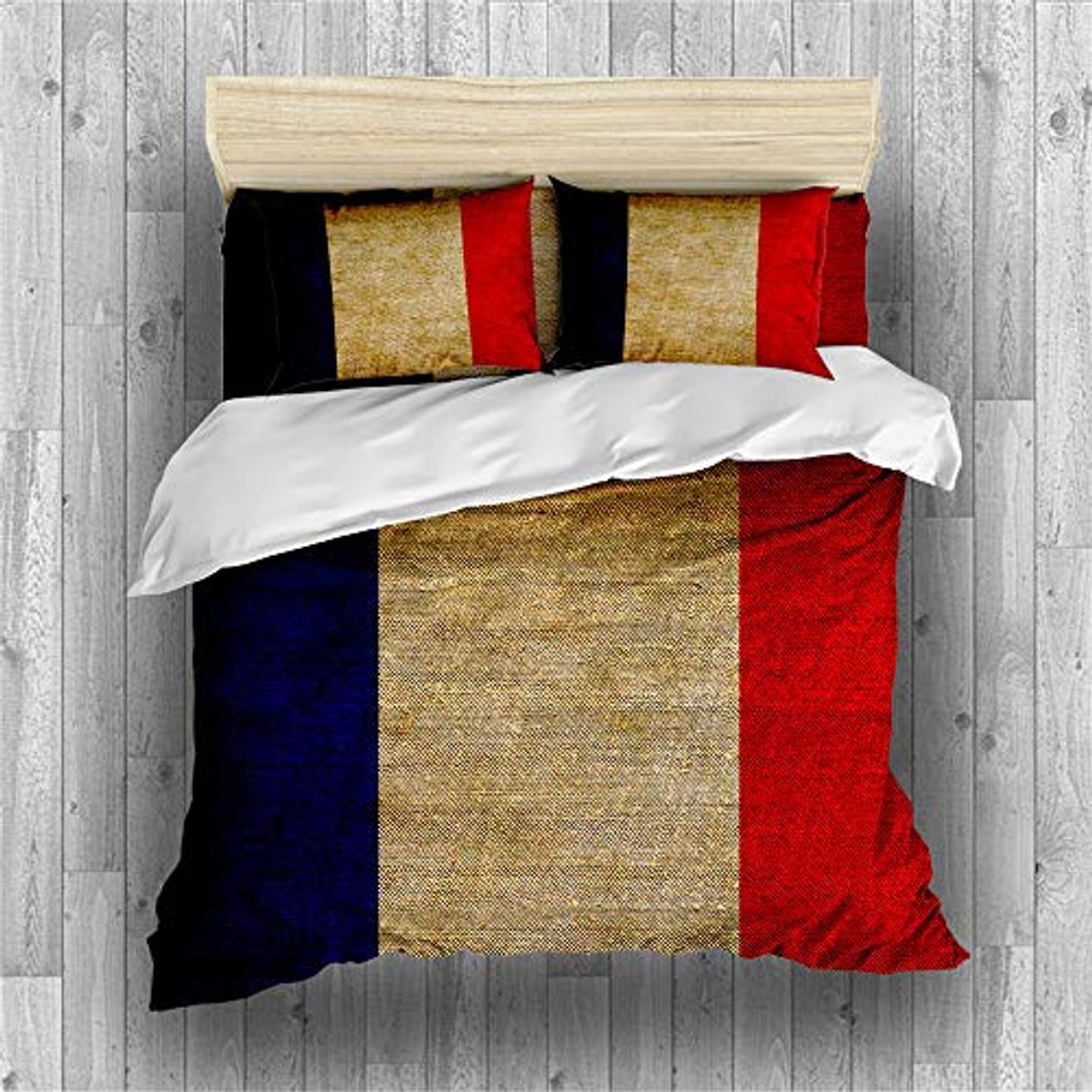 Producto REALIN Fundas Nórdicas Bandera Francesa Juego De Ropa De Cama Bandera Tricolor