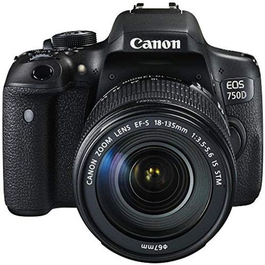 Canon EOS 750d/Rebel T6i/EOS Kiss X8i 18 - 135/3.5 - 5.6 EF-S IS STM - Cámara Digital 24