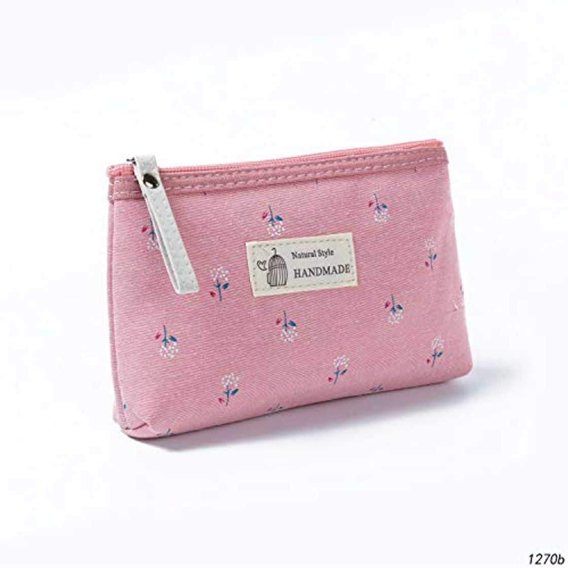 Product SASHUI Estuche 1 Unids Lindo Estuche De Lápiz Floral Pequeño Monedero De Lona Monedero Con Cremallera Monedero De Señora Monedero Bolso Bolso Estudiantes Útiles Escolares