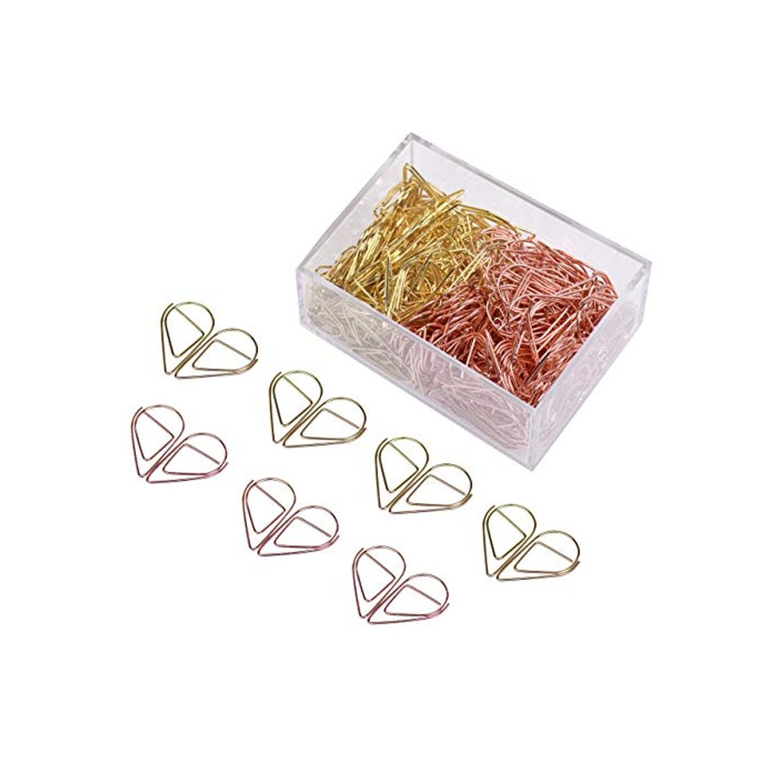 Product Eyourlife 300pcs Clips de papel de Metal en forma de gota de