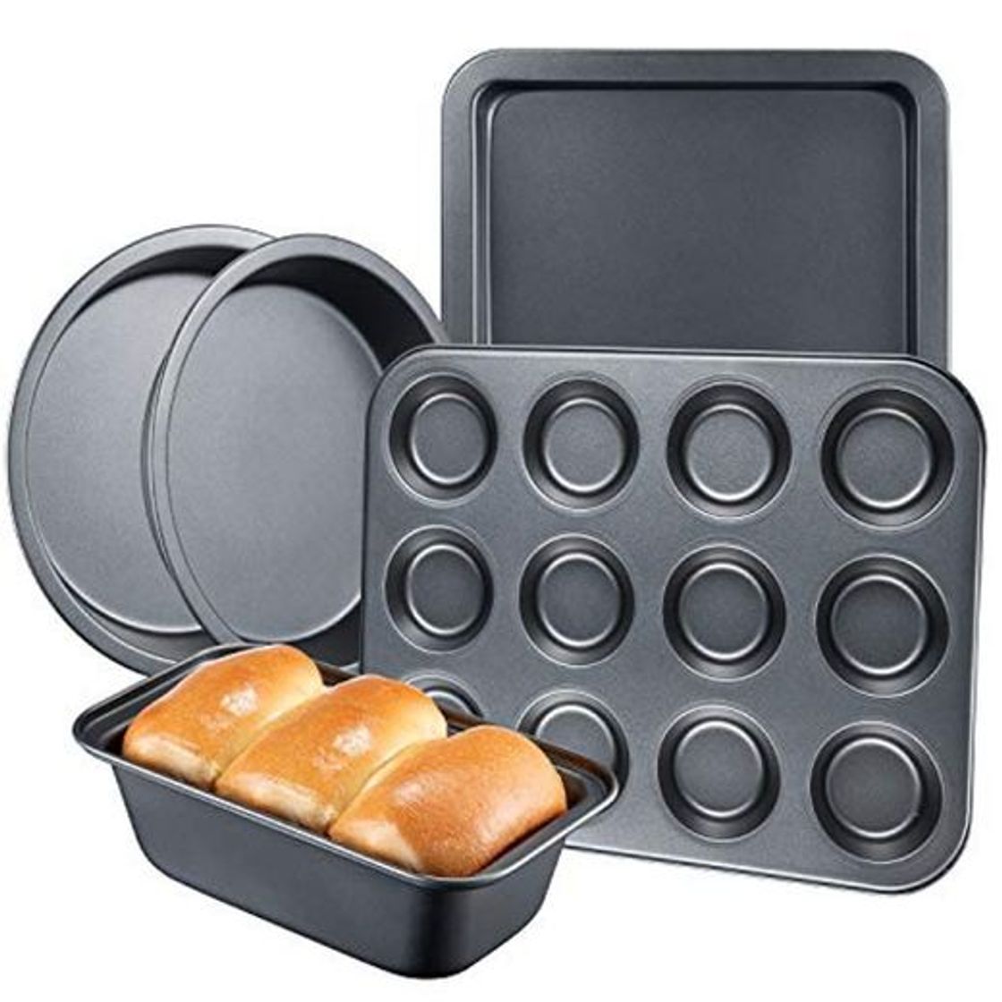 Place Deik Juego de 5 Utensilios Antiadherentes para Horno-Bandeja de Horno