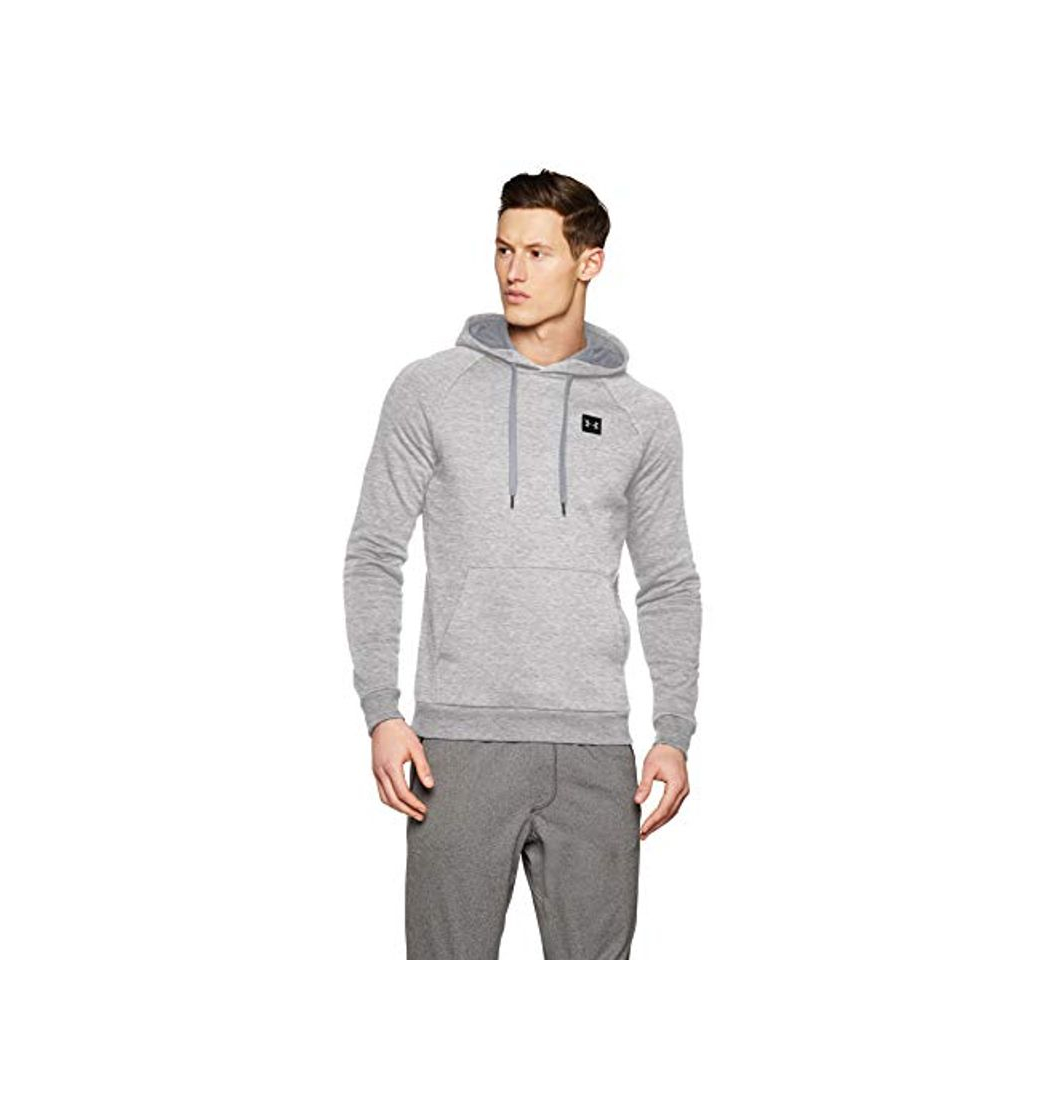 Social Under Armour Rival Fleece Po Hoodie Sudadera con Capucha, Hombre, Gris