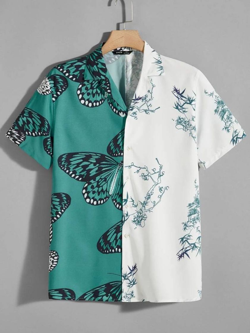 Moda Camisa com botões animal holidays