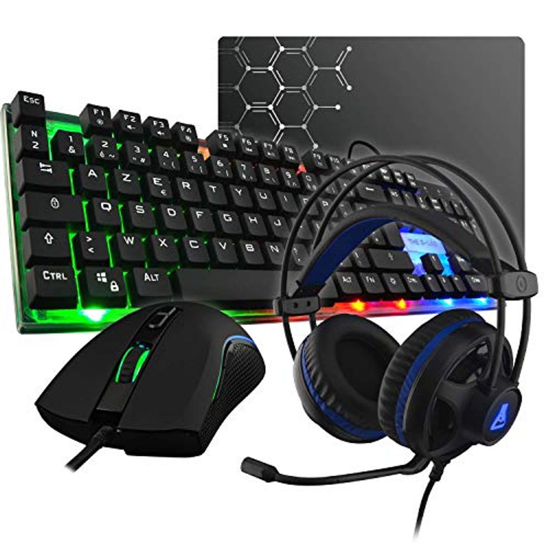 Producto The G-Lab Combo Gallium E-Pack Gaming 4 en 1 - Teclado Gaming