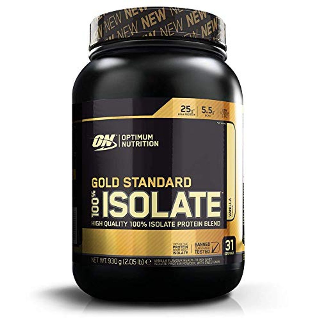 Producto Optimum Nutrition Gold Standard Isolate Vanilla Proteína En Polvo