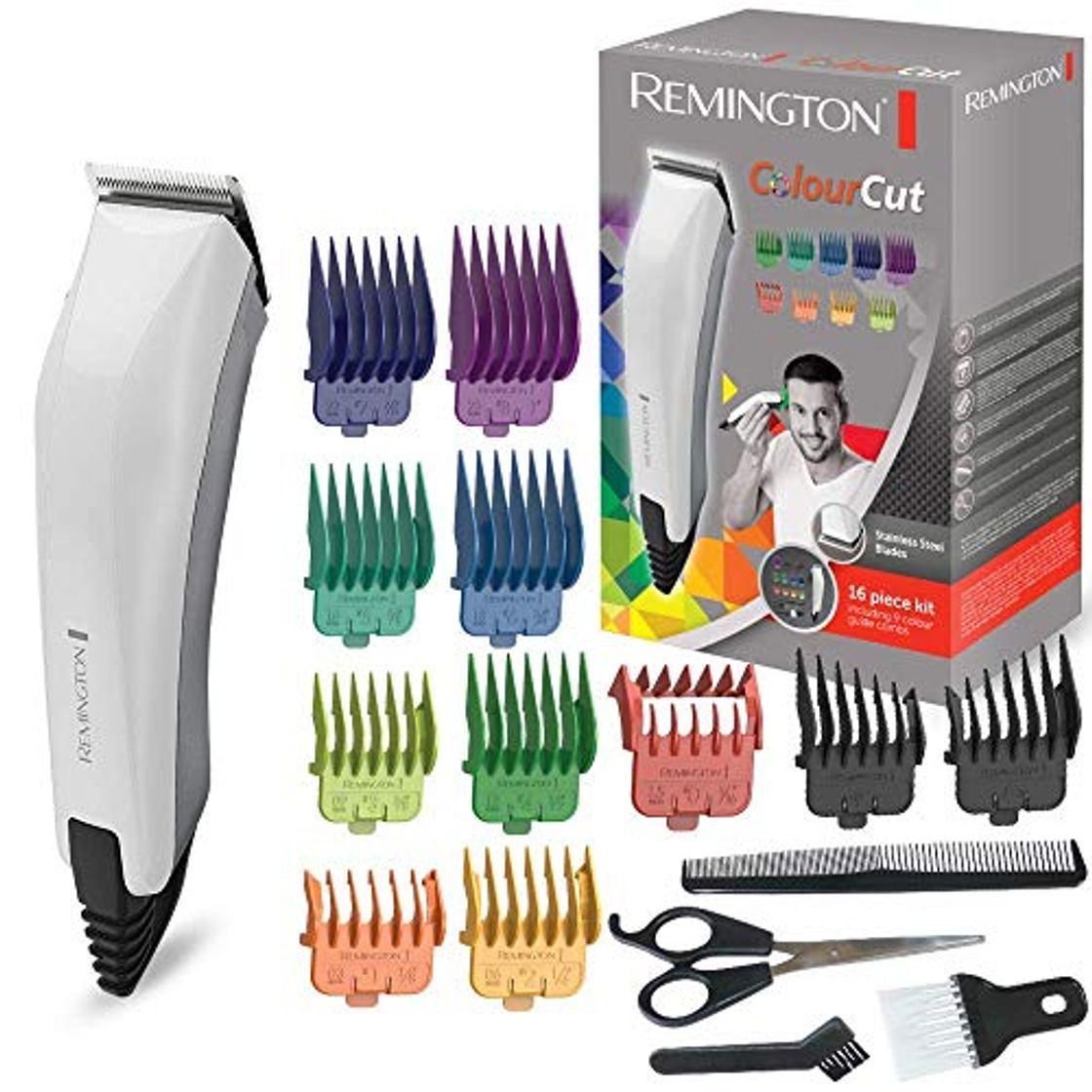 Social Remington ColourCut HC5035 - Máquina de cortar pelo con cable