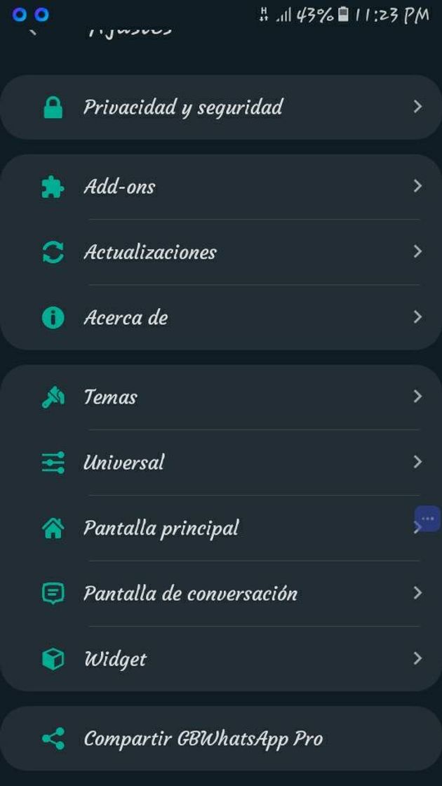 App Descargar (WAPlus & GBWA Pro  lo recomiendo muy bueno  