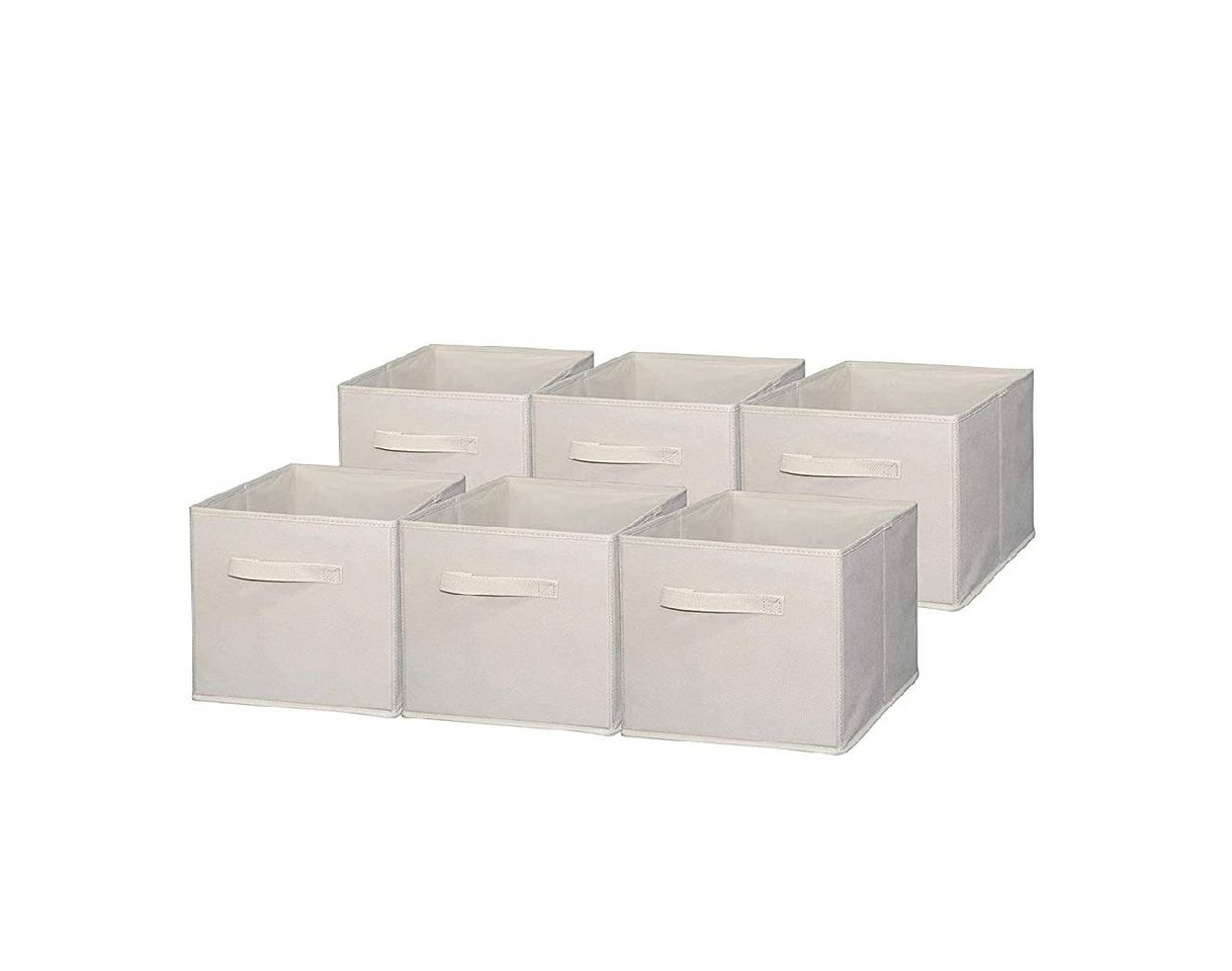 Productos Foldable Cloth Storage Cube Basket Bins Organizer Containers