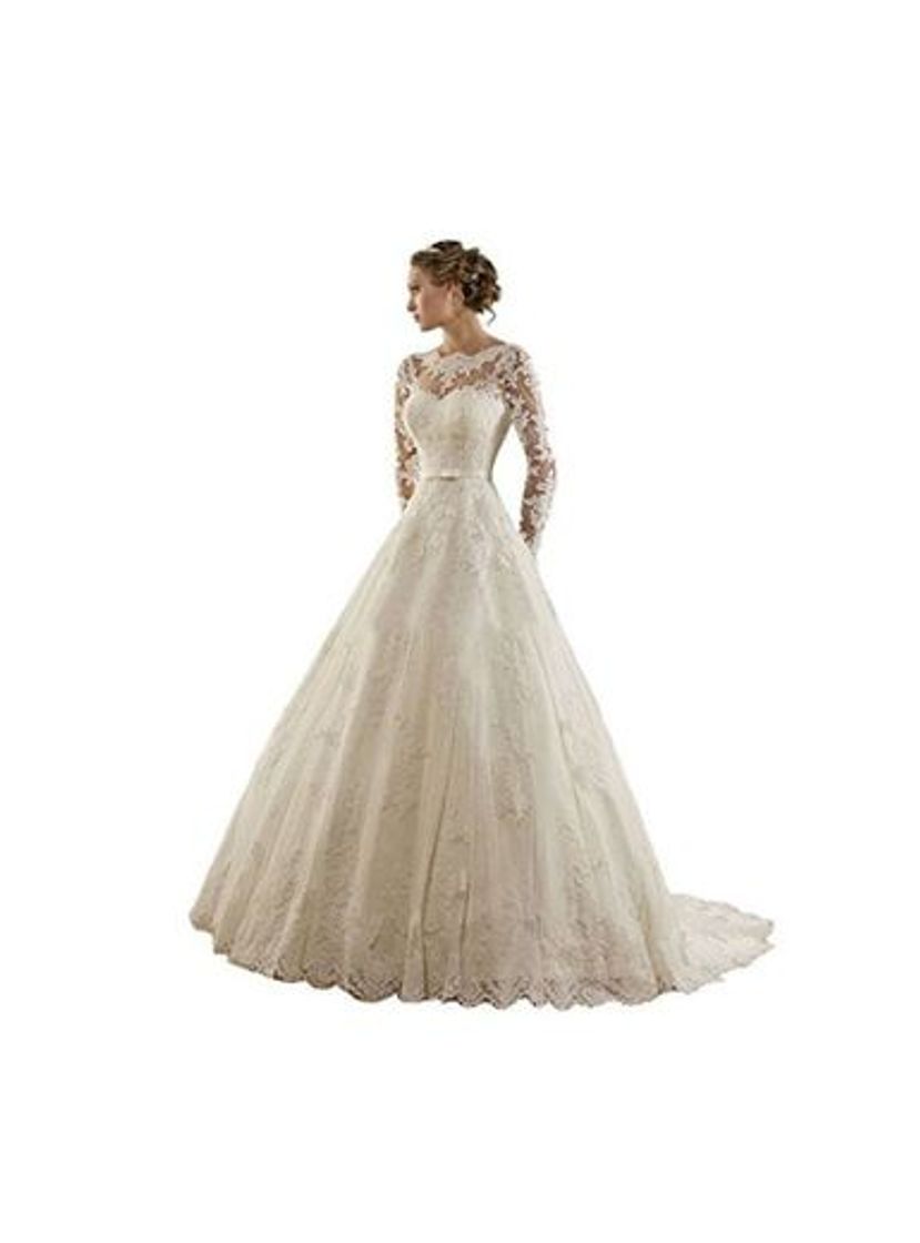 Social Vestido de novia de manga larga