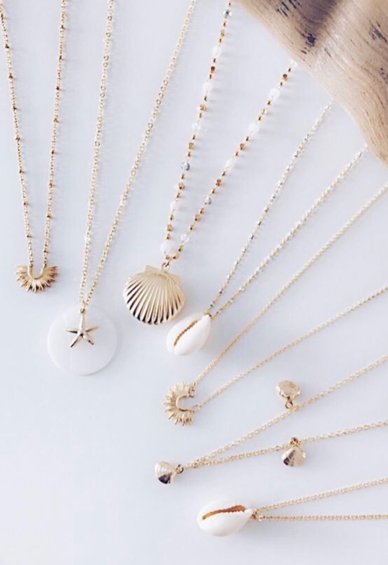 Social Collar dorado playa 