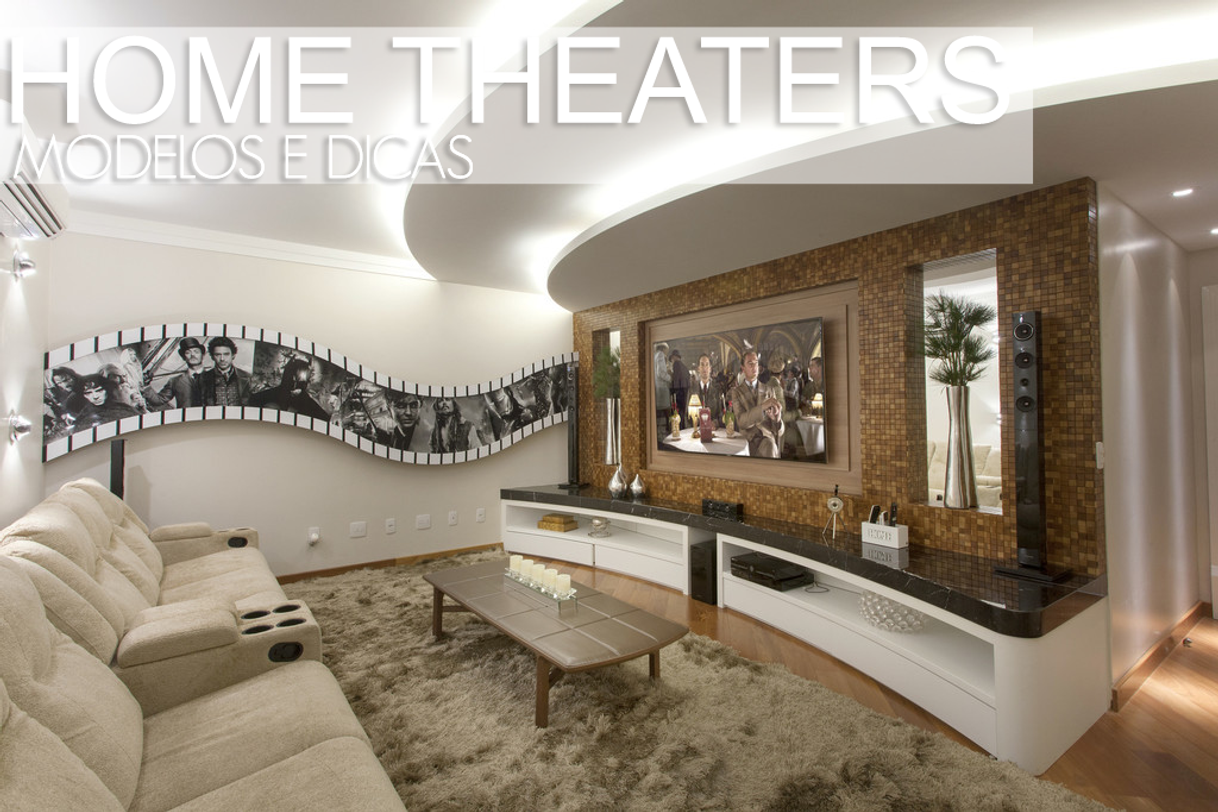 Moda Sala de TV: 27 ideias de decoração - Casa e Jardim | Home theater