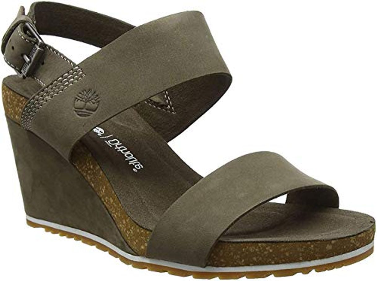 Products Timberland Los Angeles Slingback, Sandalias con Plataforma y Tiras para Mujer, Olive