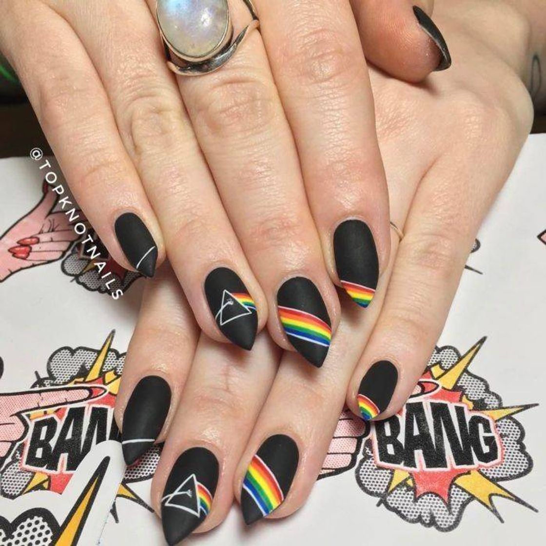 Fashion Unhas Pink Floyd