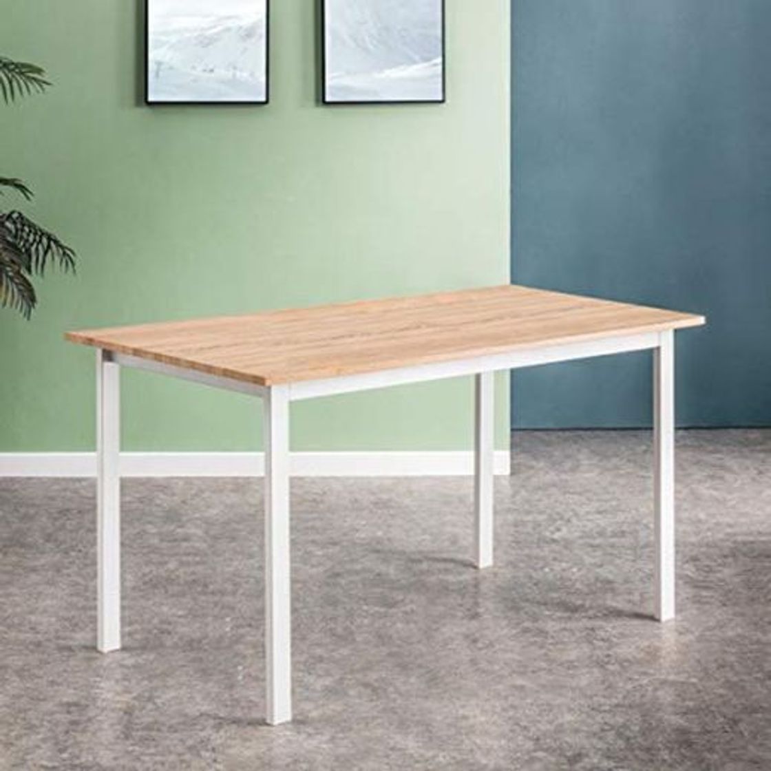 Product Mc Haus KENIA - Mesa Nórdica Rectangular Comedor de madera Natural MDF