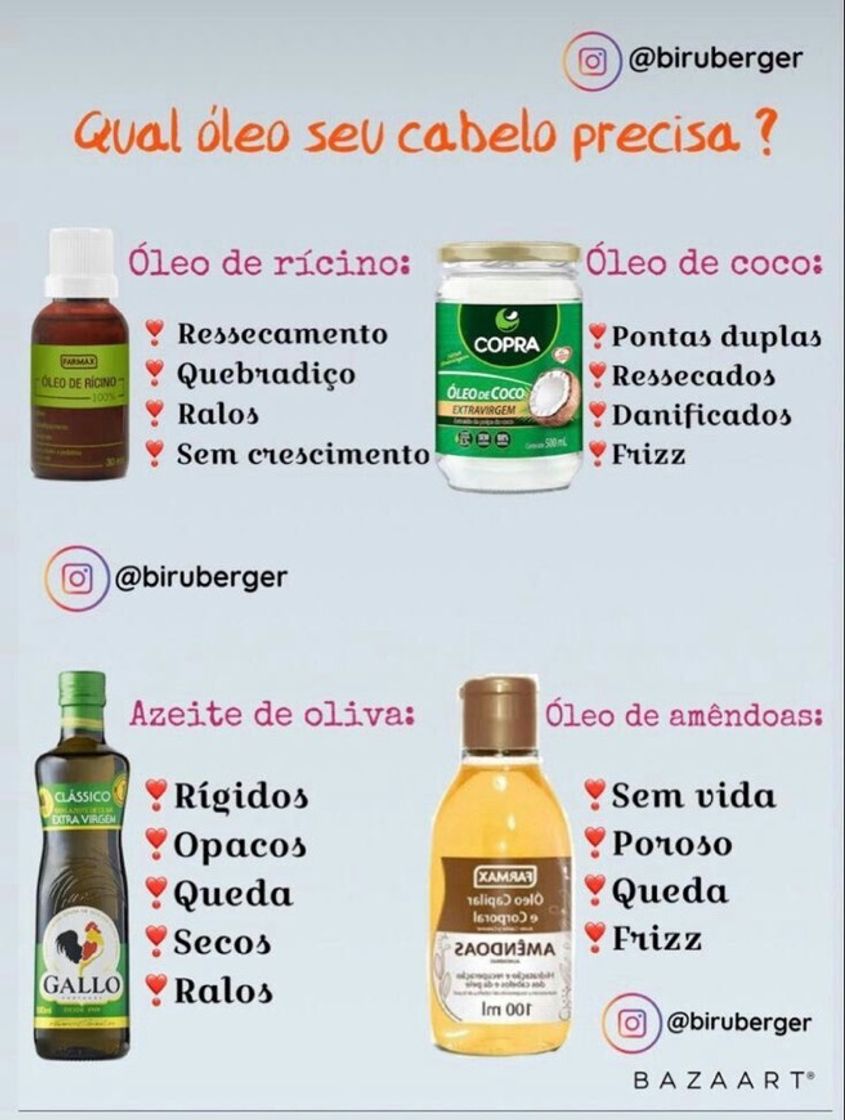 Qual óleo o seu cabelo precisa? 