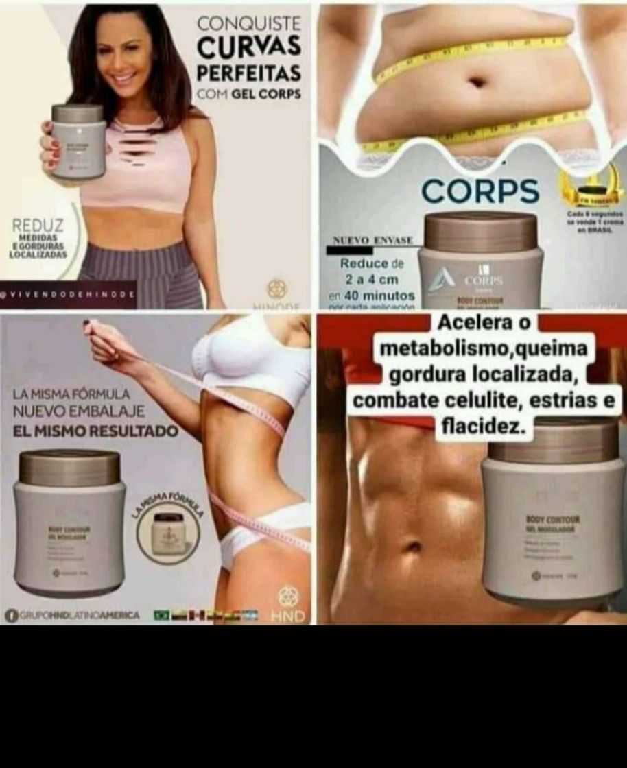 Moda QUEIMA GORDURAS Corps Lígnea Body Contour Gel Modelador 500g