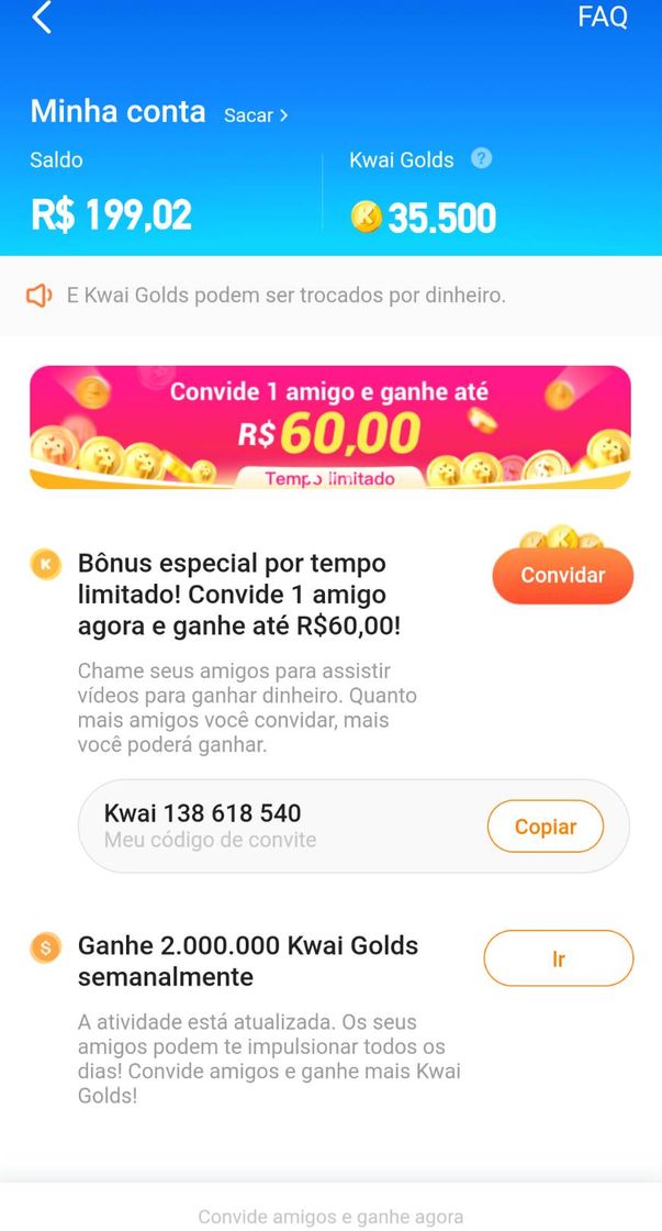 Moda Ganhar dinheiro baixando o Kwai!