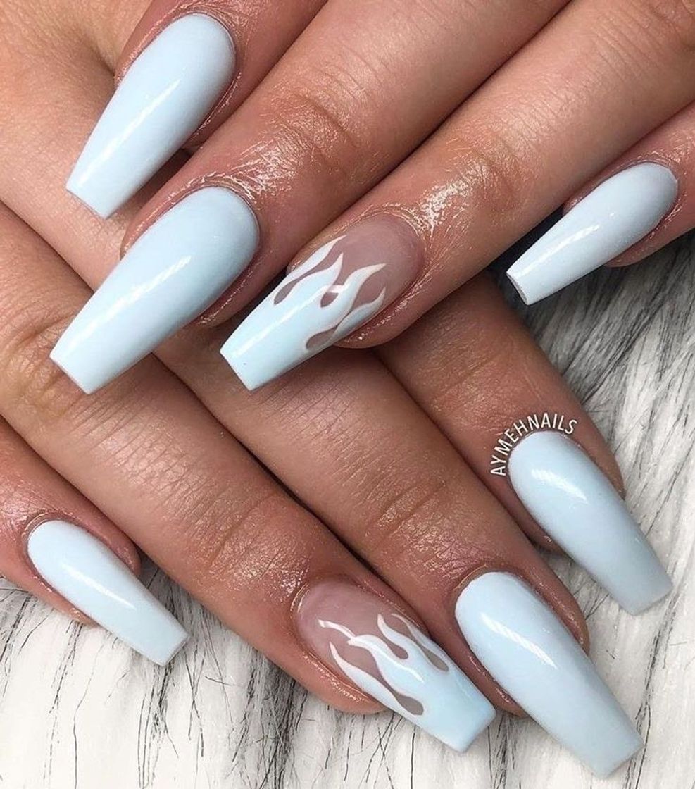 Fashion Blue nails✨🦋