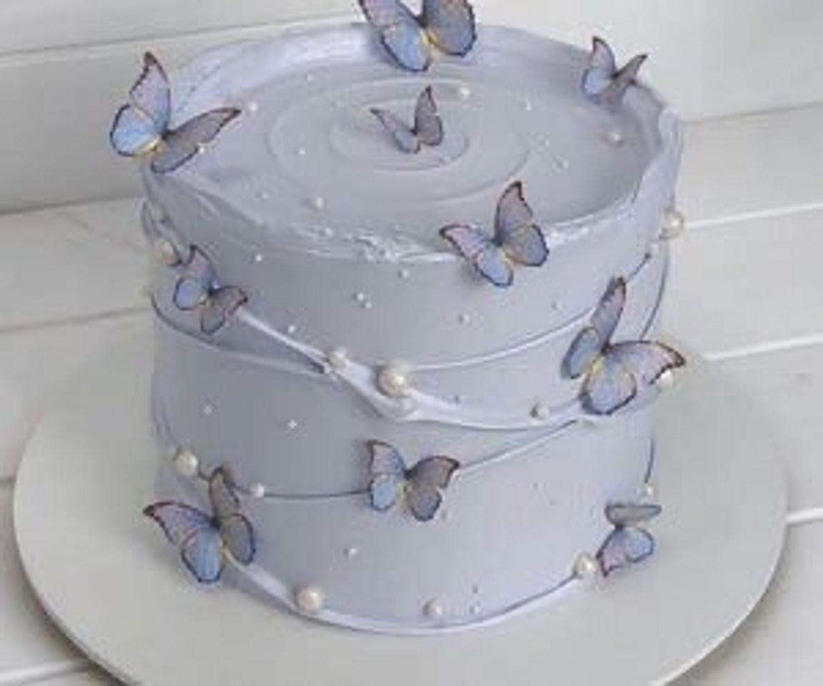 Moda Ideia de decoração para bolos redondos🍰✨🦋