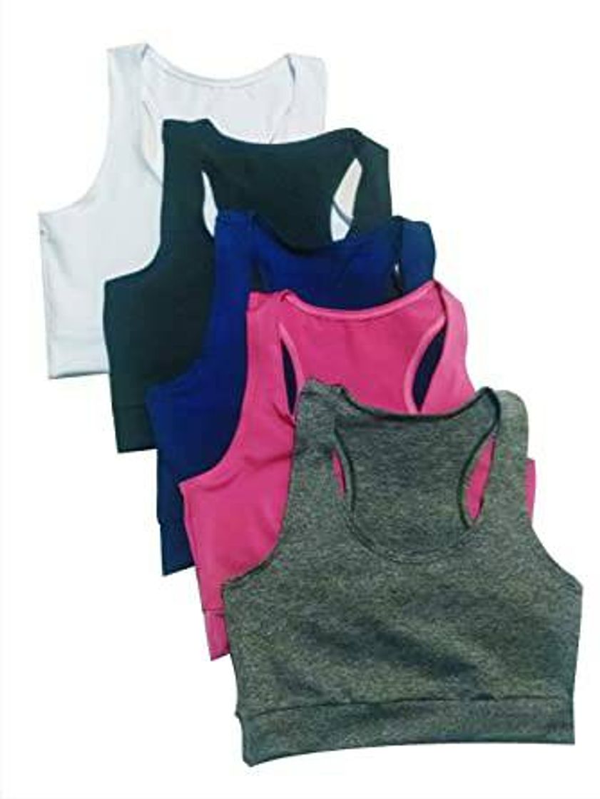 Moda KIT 5 TOP NADADOR FEMININO SUPLEX ACADEMIA FITNESS

