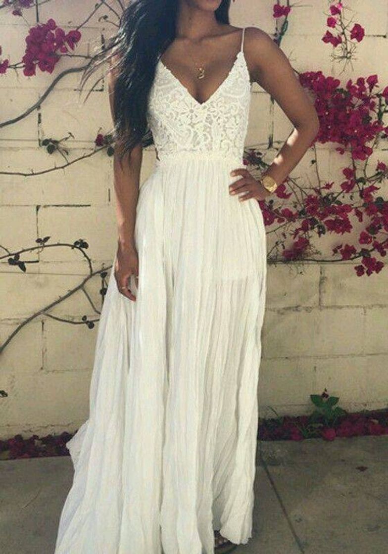 Moda Vestido branco 🌼