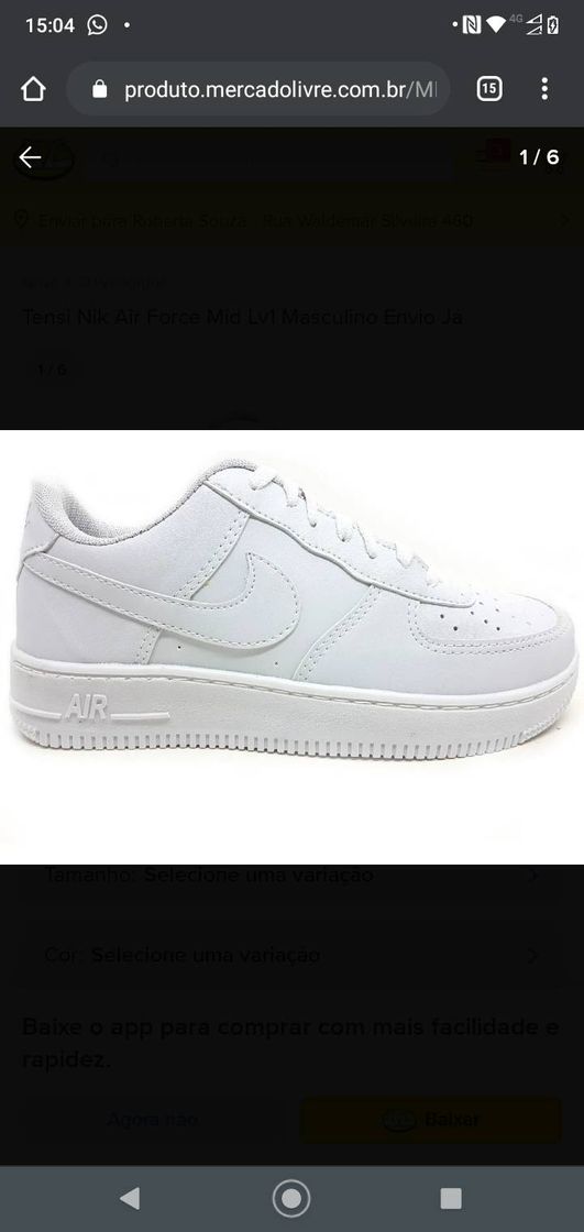 Moda Tênis Nike air force branco