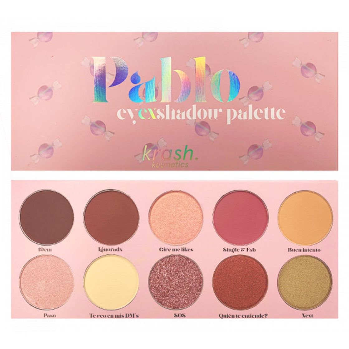 Fashion KRASH KOSMETICS Pablo Paleta de Sombras eyEXshadow