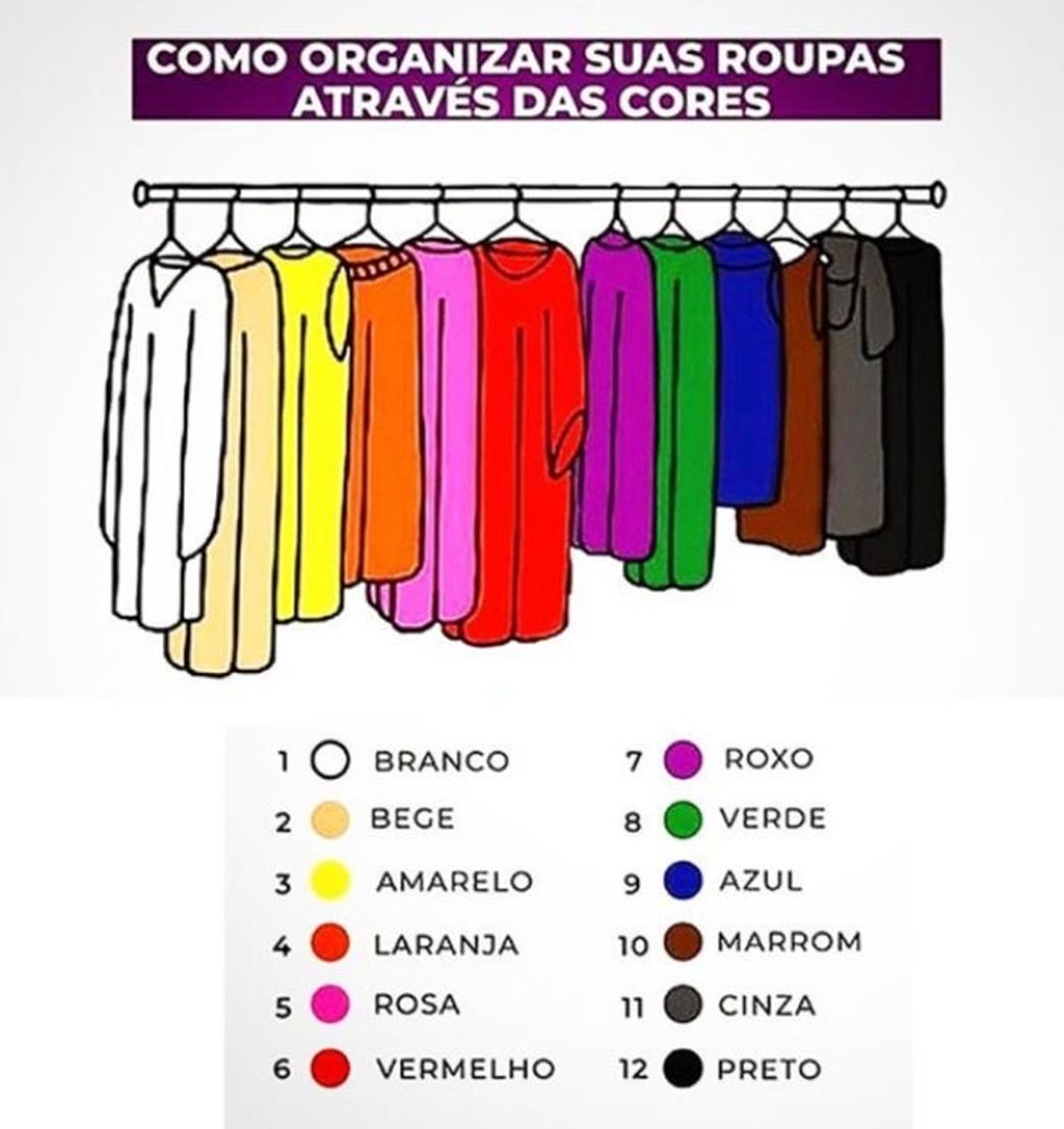 Fashion organização por cores! 