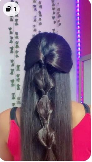 Penteado para cabelo liso