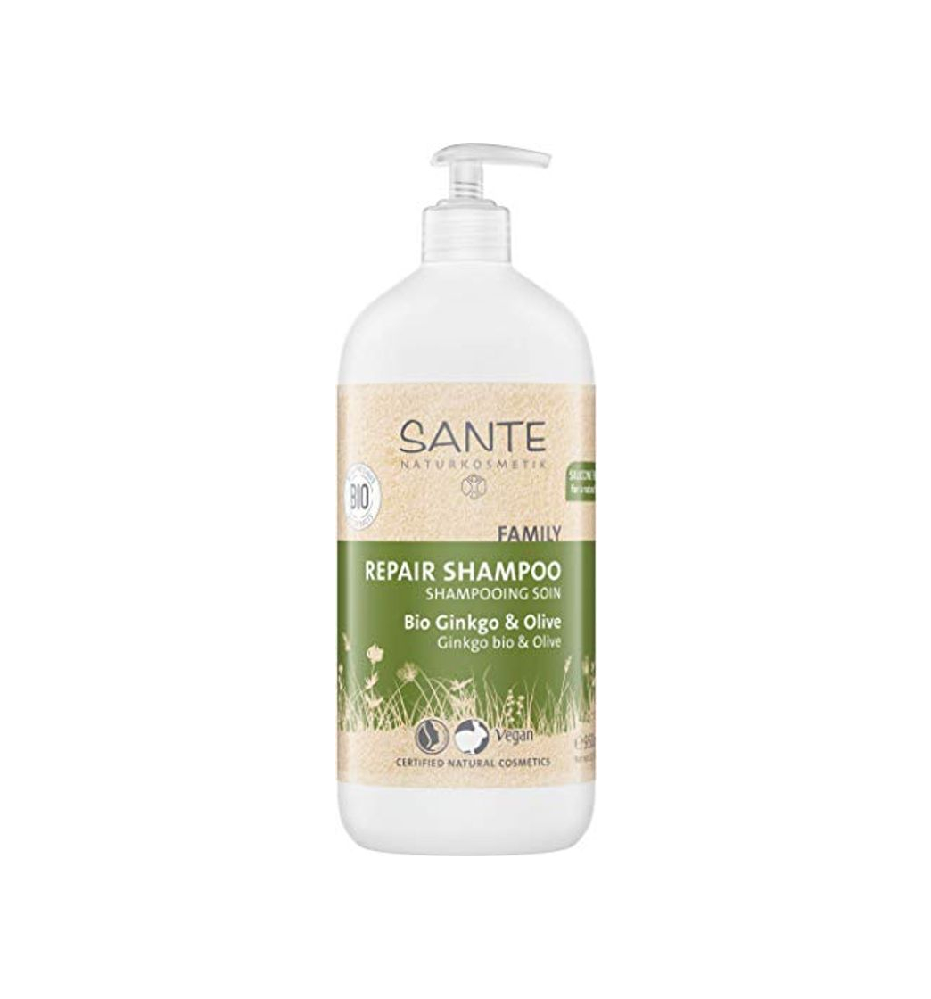 Belleza Sante Naturkosmetik Kur Champú Ginkgo y orgánicos de oliva 950 ml, 1