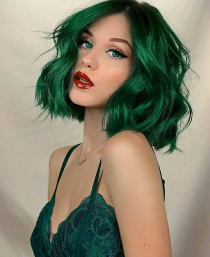 Inspiração cabelo verde