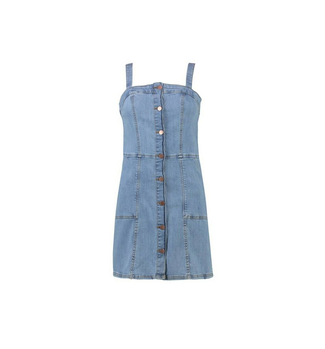 Fashion Vestido curto jeans juvenil 