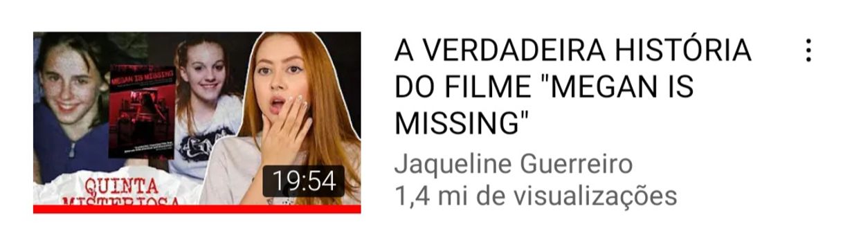 Moda A VERDADEIRA HISTÓRIA DO FILME "MEGAN IS MISSING"