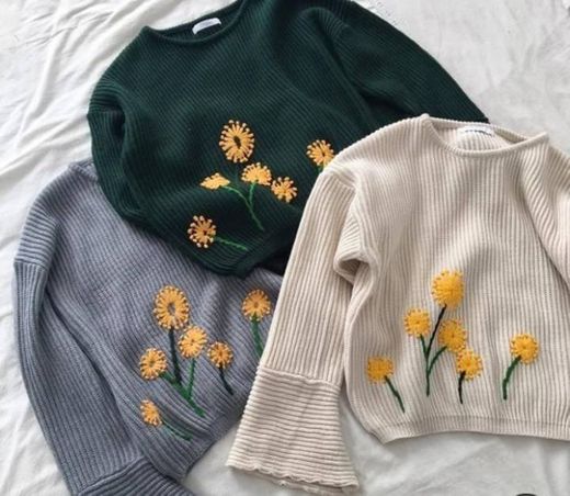 Floral Sweater 