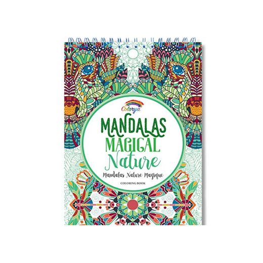 Libros Para Colorear Adultos por Colorya - Mandalas Magical Nature - Libro