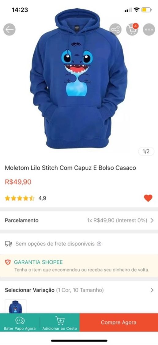 Moda Moletom Shopee 