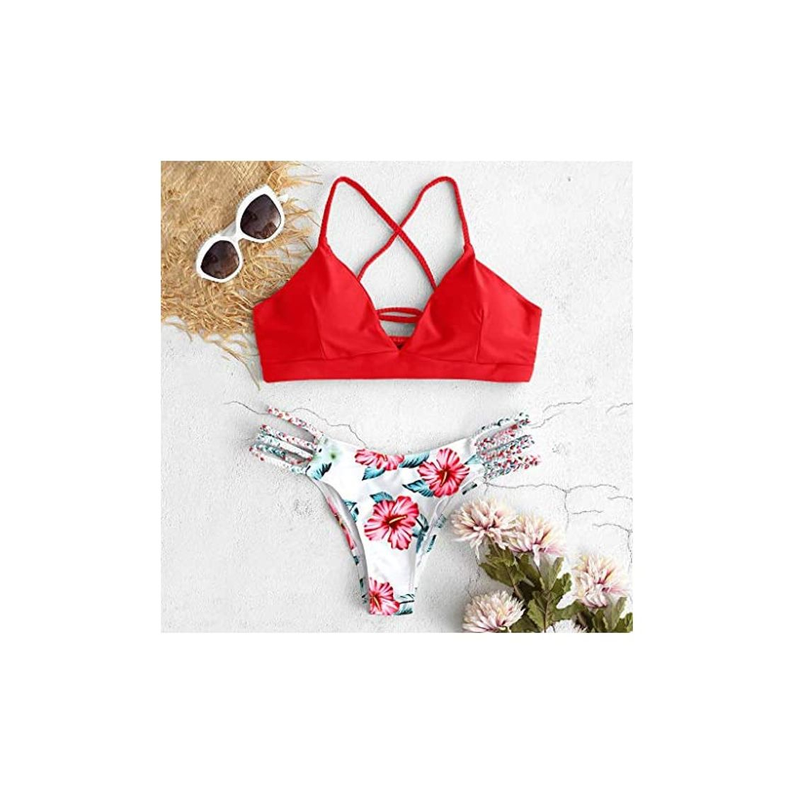 Social riou Bikini Conjuntos de Bikinis para Mujer Push Up Mujeres Traje de