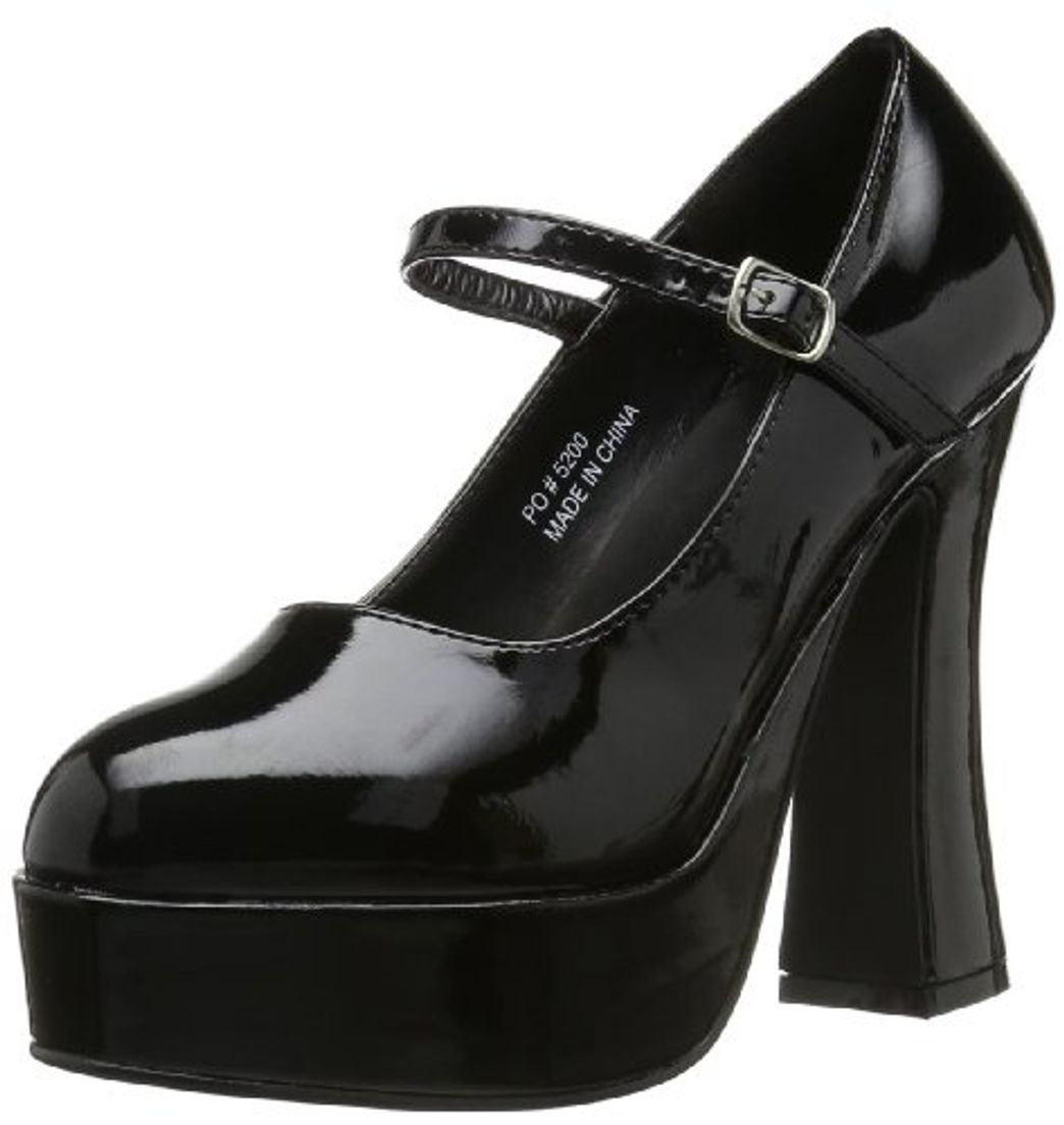 Fashion Demonia DOLLY-50, Merceditas para Mujer, Negro