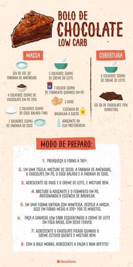 receita de bolo de chocolate 🍫 