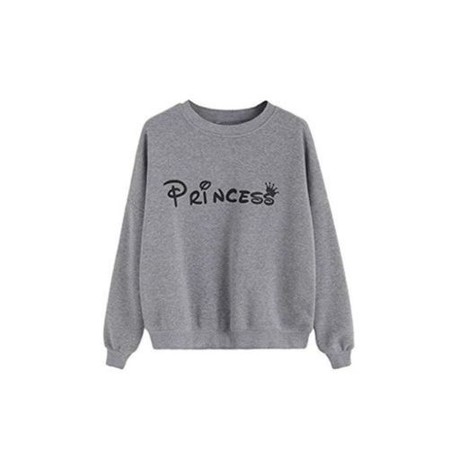 Overdose Sudadera Mujeres Manga Larga Blusa Carta Imprimir Sudadera Pullovers OtoñO CáLido