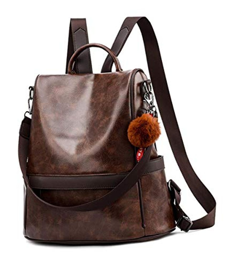 Social shepretty Mochila Cuero antirrobo Impermeable para Mujer