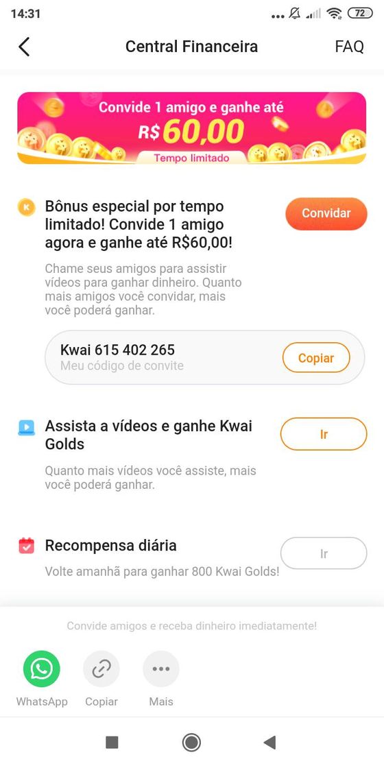 Usem me código do kwai,porfavor!!♥️☺️ Kwai615402265