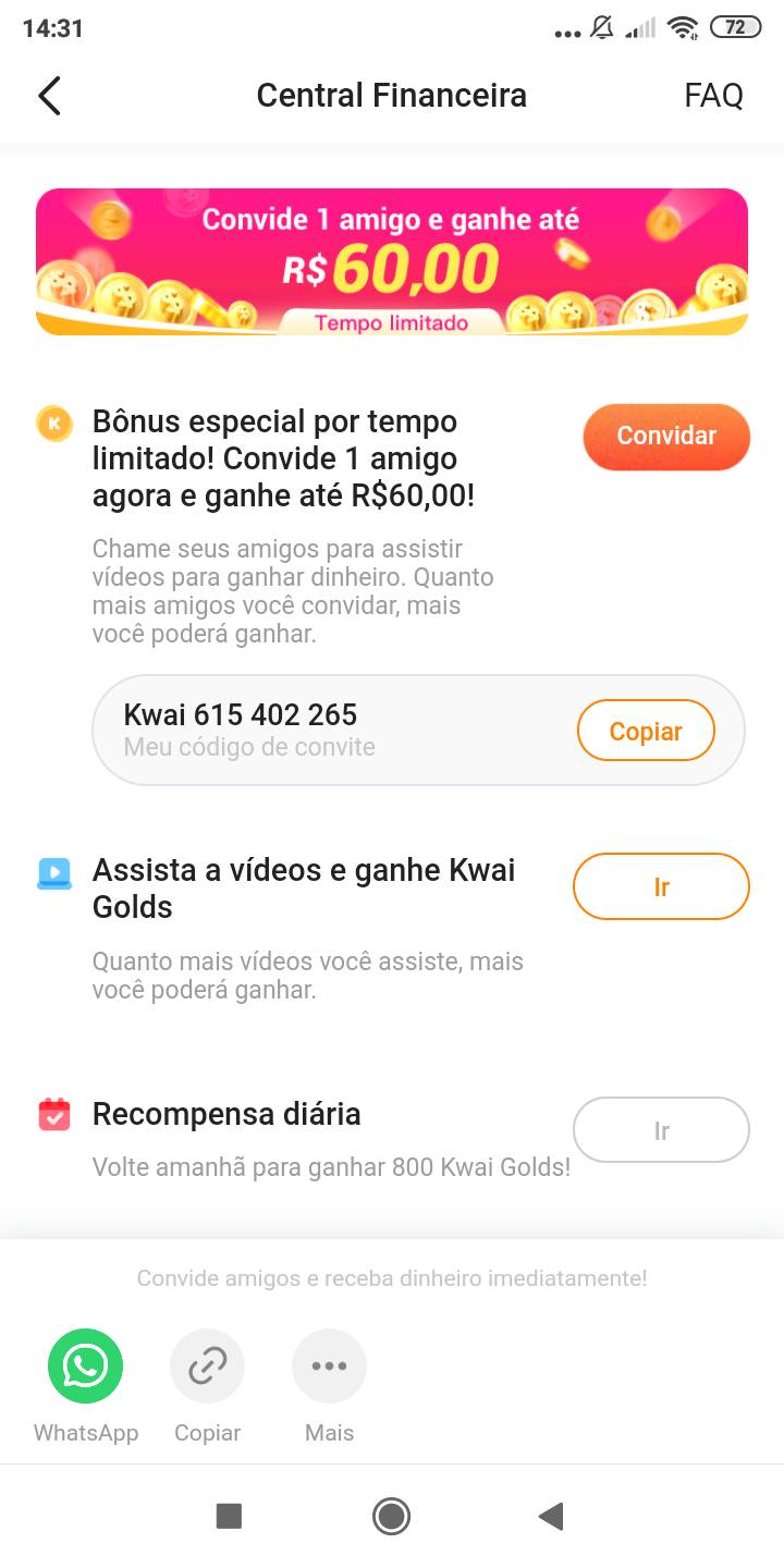 Usem o meu código,please♥️☺️☺️♥️ Kwai615402265              