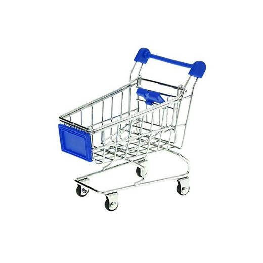 nicebuty Mini Supermercado Carrito Carrito De La Compra cesta de almacenamiento de
