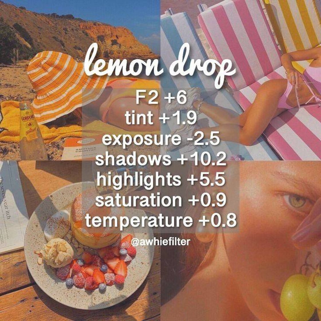 Social Lemon drop/ VSCO cam filter