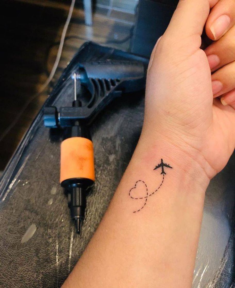 Fashion Airplane ✈️ tattoo