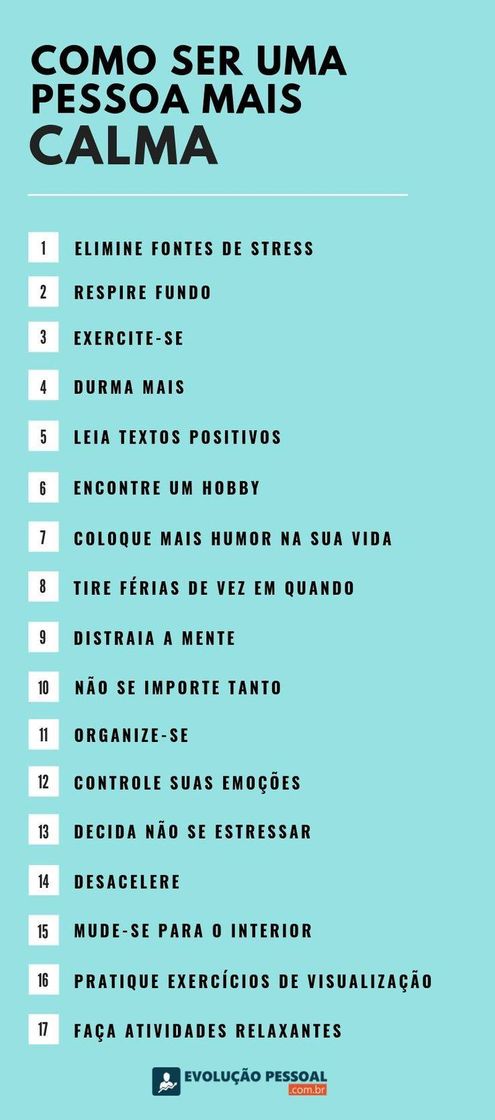 Moda Hábitos para ser uma pessoa mais calma💆‍♀️