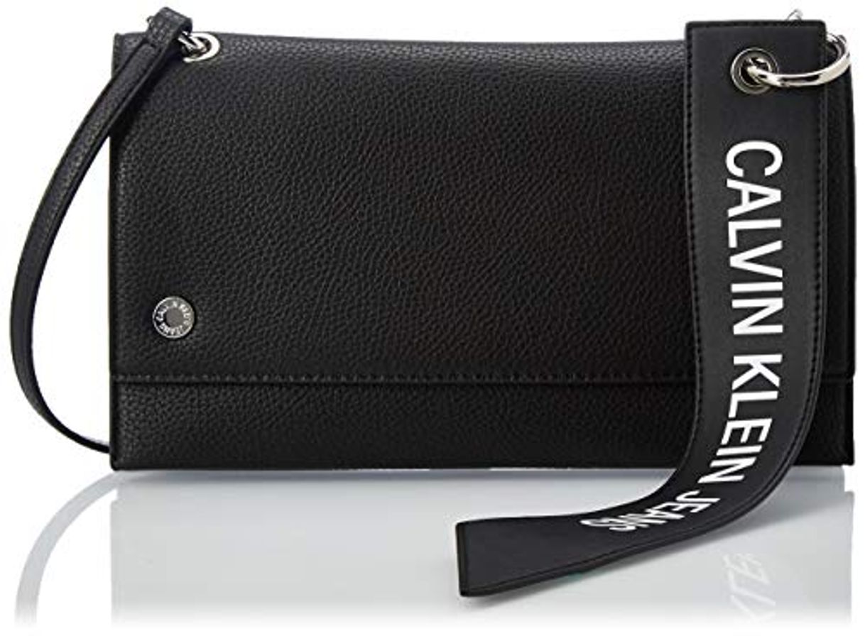 Fashion Calvin Klein Ckj Banner Shoulder Flap Bag, Bolso de Hombro para Mujer,